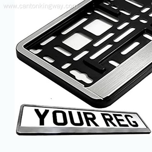 Chrome number plate surround